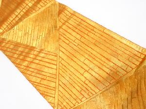 リサイクル　竹模様織出し袋帯